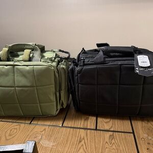 Tactical Gun Range Bag - Black & Olive